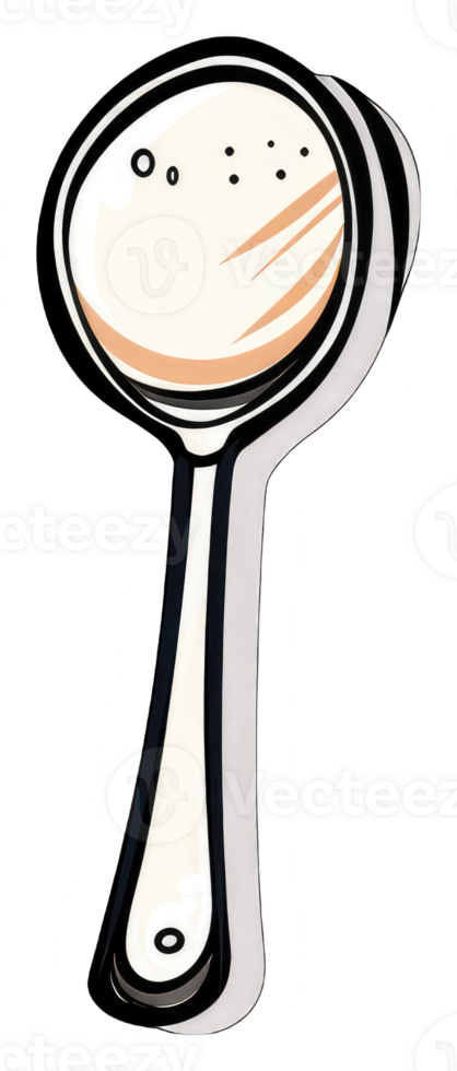 A Cartoon Illustration Of A Serving Spoon png