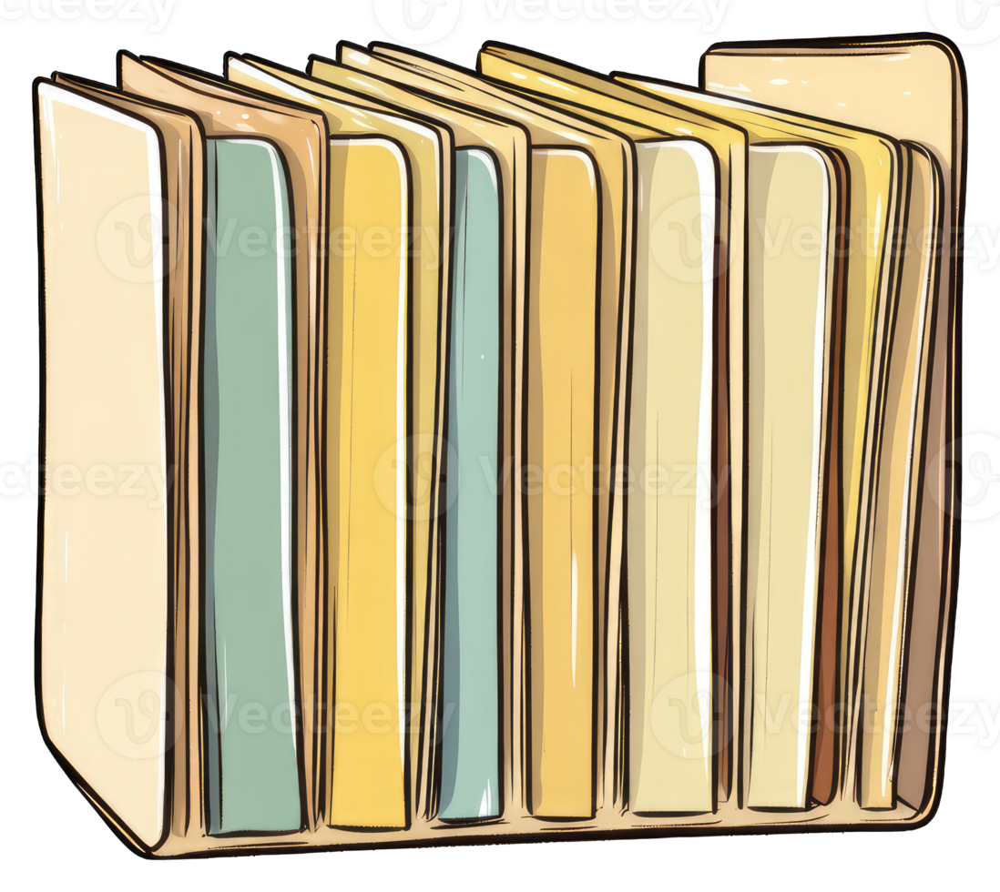 Organized Files in a Neat File Holder png