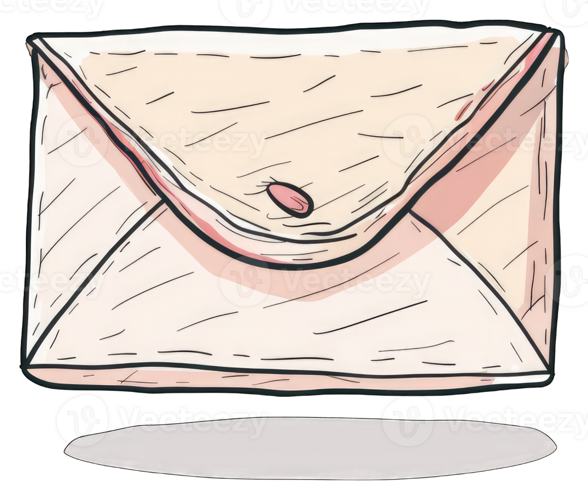 A Simple Illustration Of A Closed Envelope png