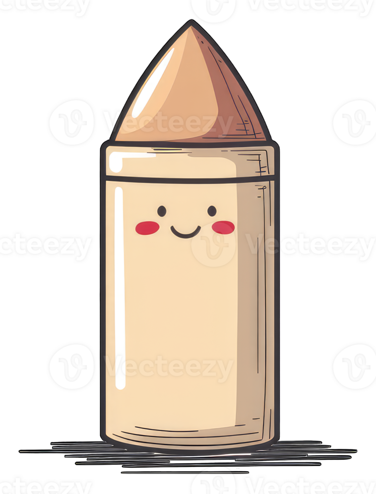 Happy Cartoon Crayon Smiling Cheerfully png