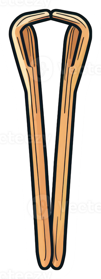 Wooden Sticks Forming A V Shape png