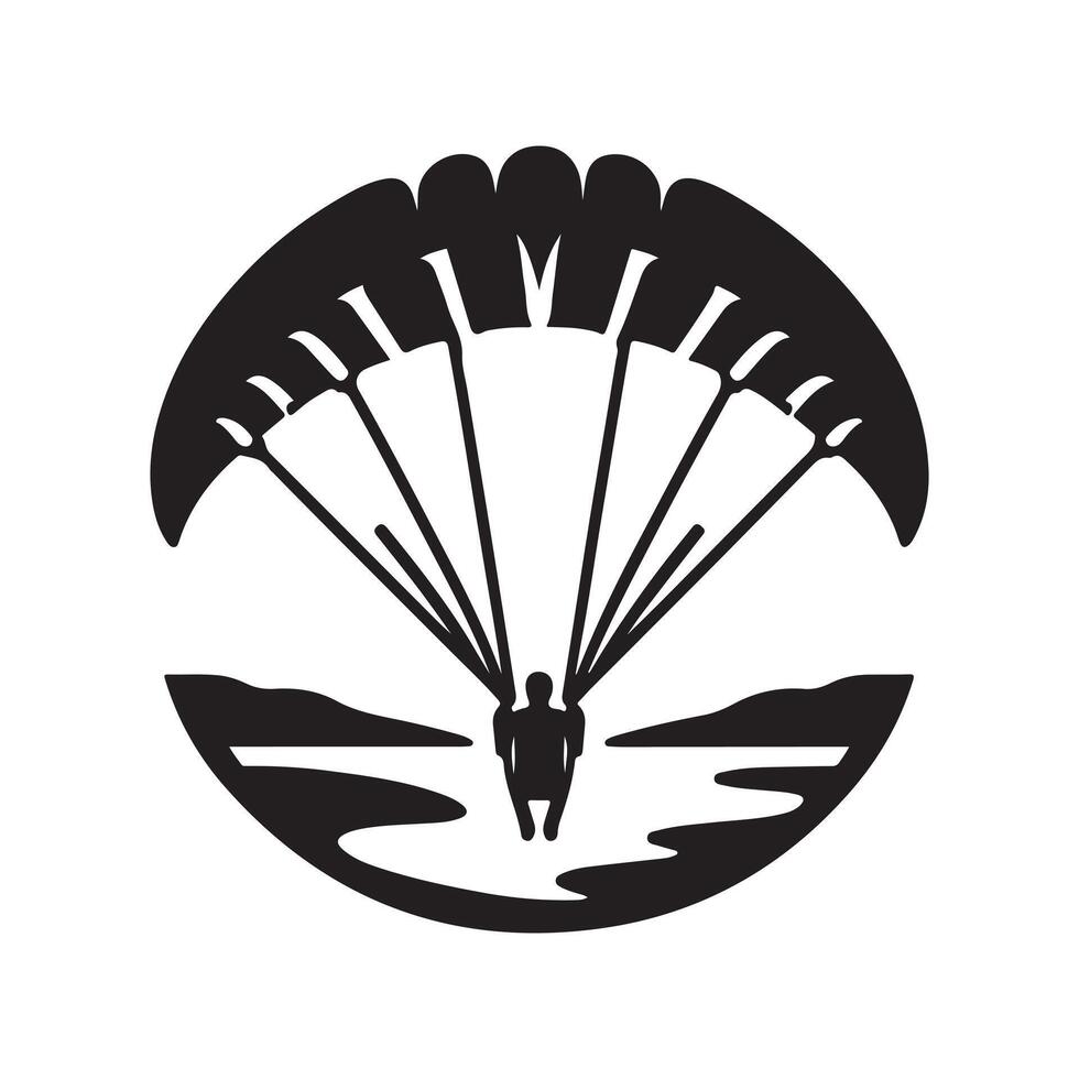 Paraglider Silhouette Vectors Graphics for Posters and Events