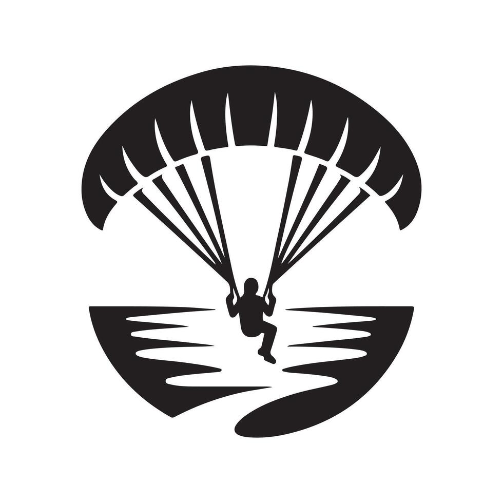 Paraglider Silhouette Vectors Art for Branding Materials