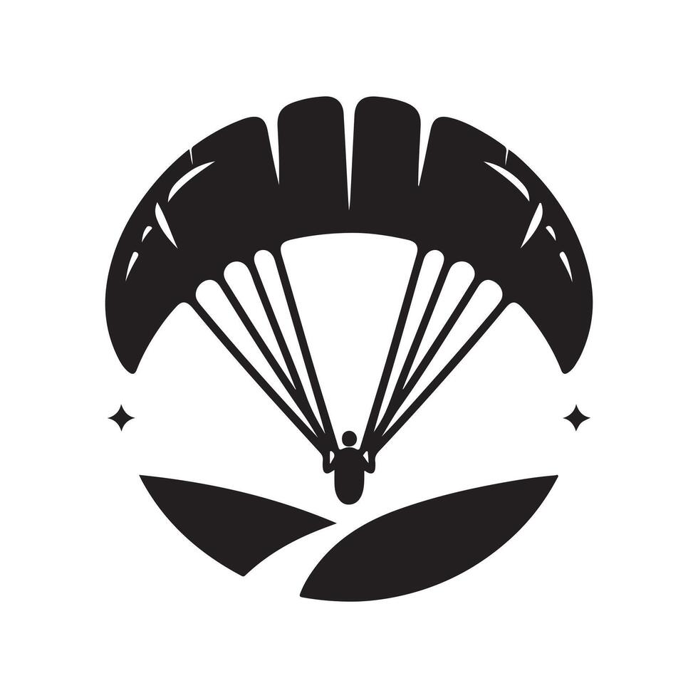 Paraglider Silhouette Vectors for Adventure Branding