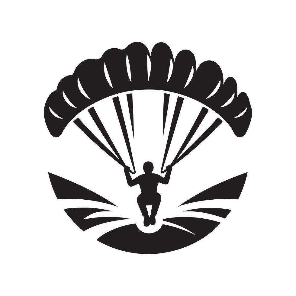 Paraglider Silhouette Vectors Graphics for Creative Agencies