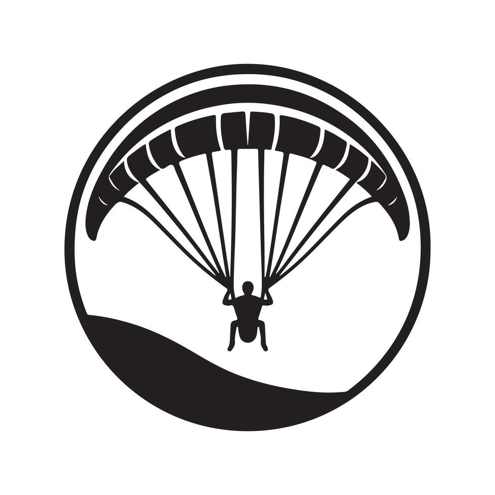 Paraglider Silhouette Vectors Graphics for Visual Storytelling