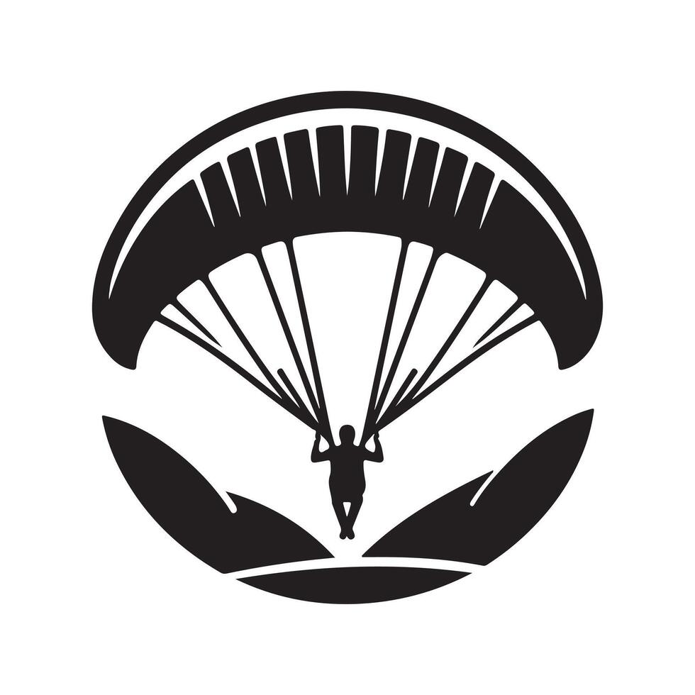 Paraglider Silhouette Vectors for Action and Adventure Themes