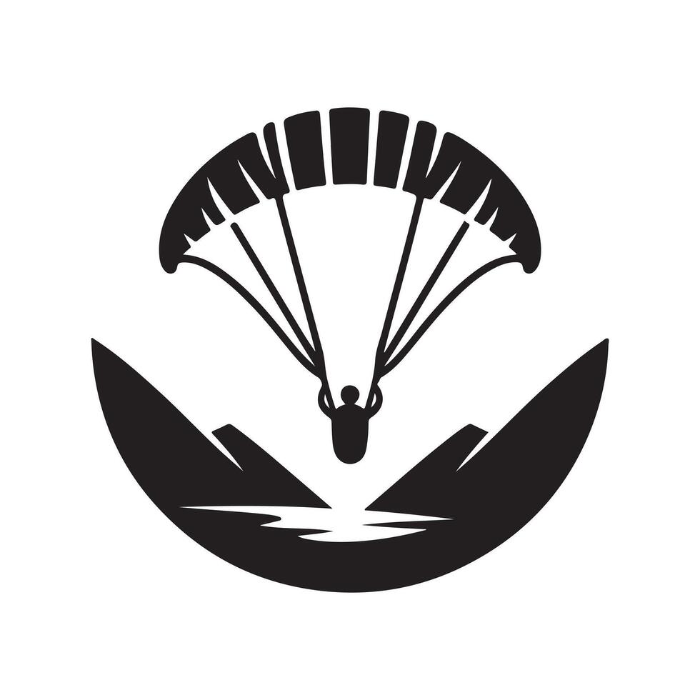 Paraglider Silhouette Vectors for Active Lifestyle Designs