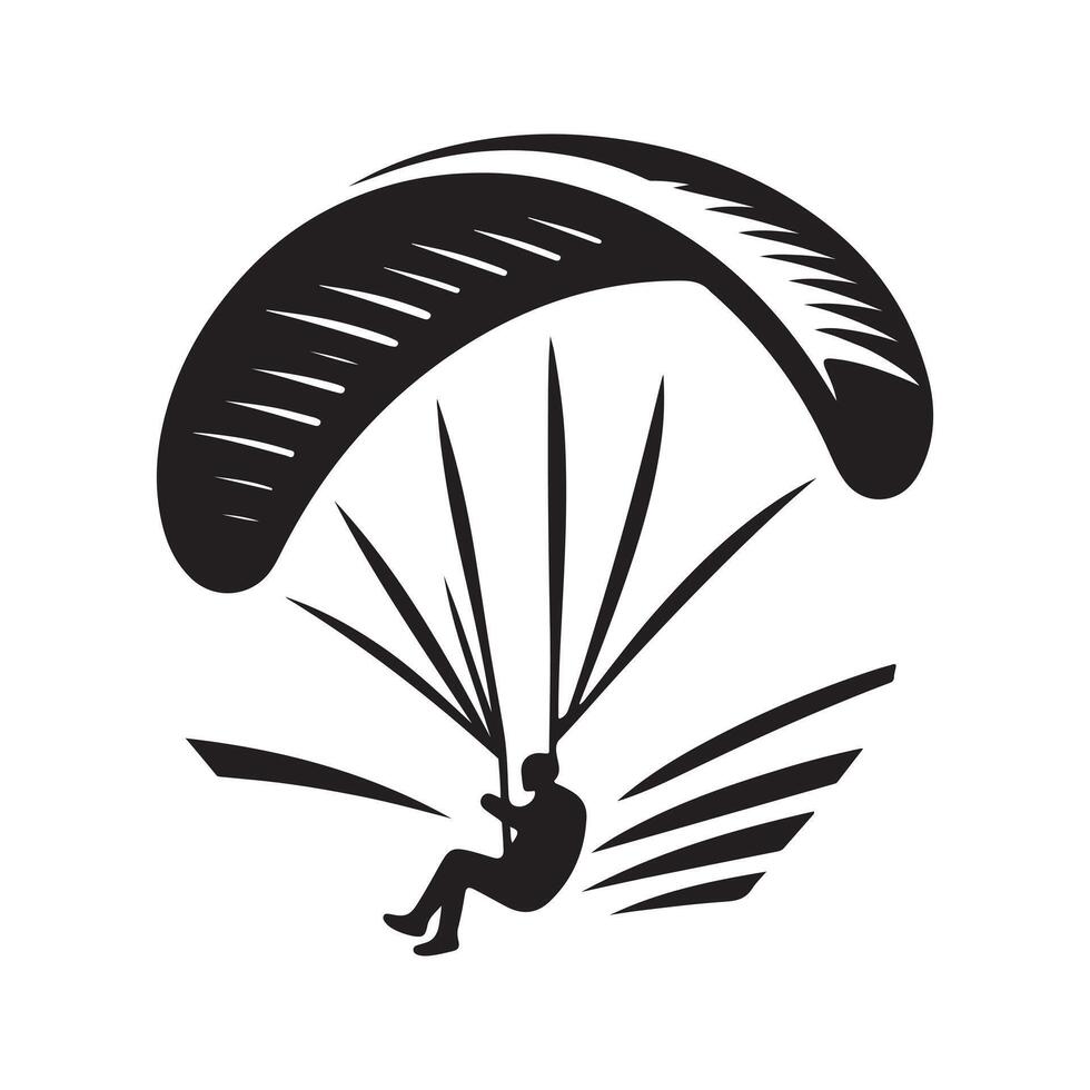 Paraglider Silhouette Vectors for Innovative Design Projects