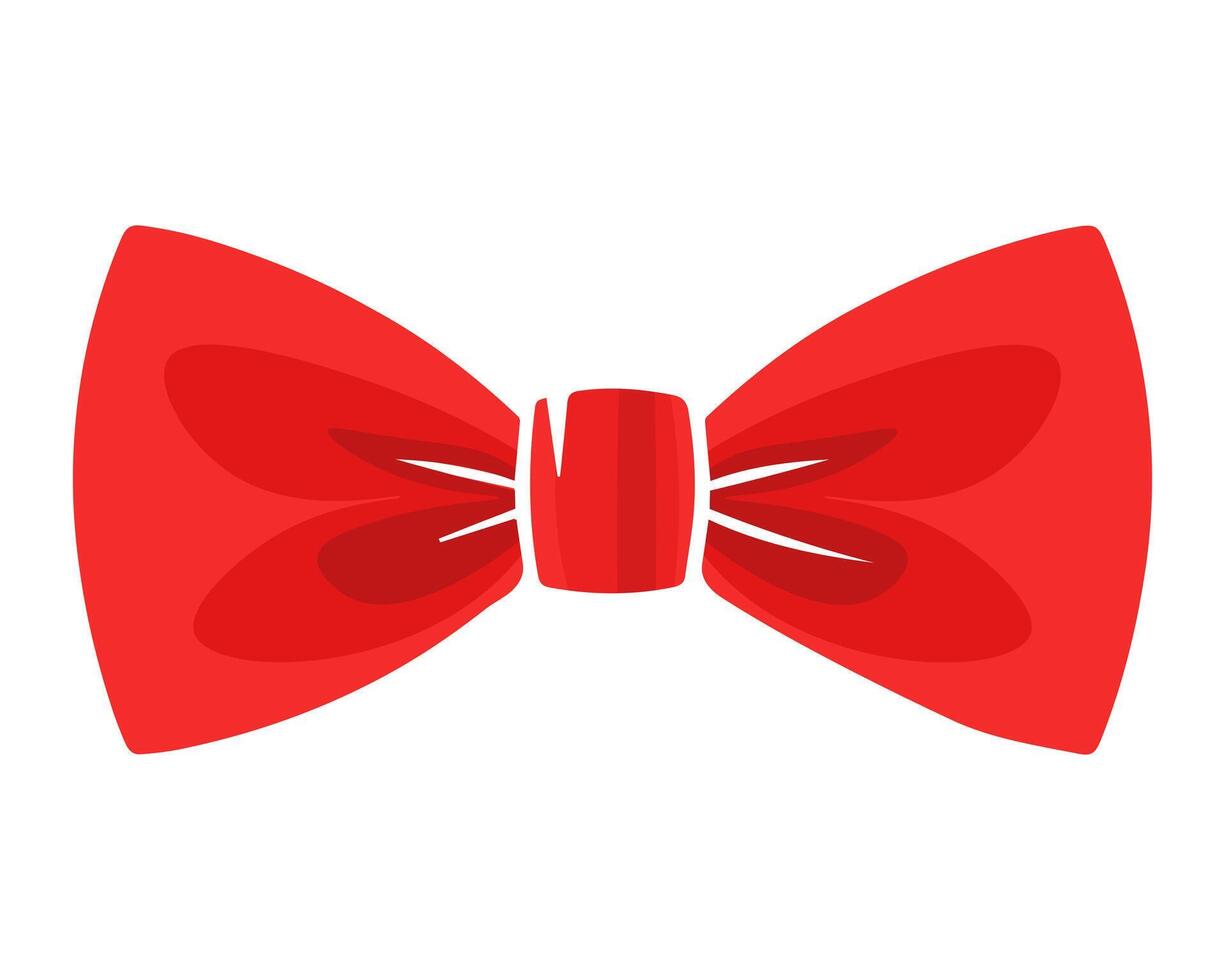 Silhouette of a Bow tie on a white background vector