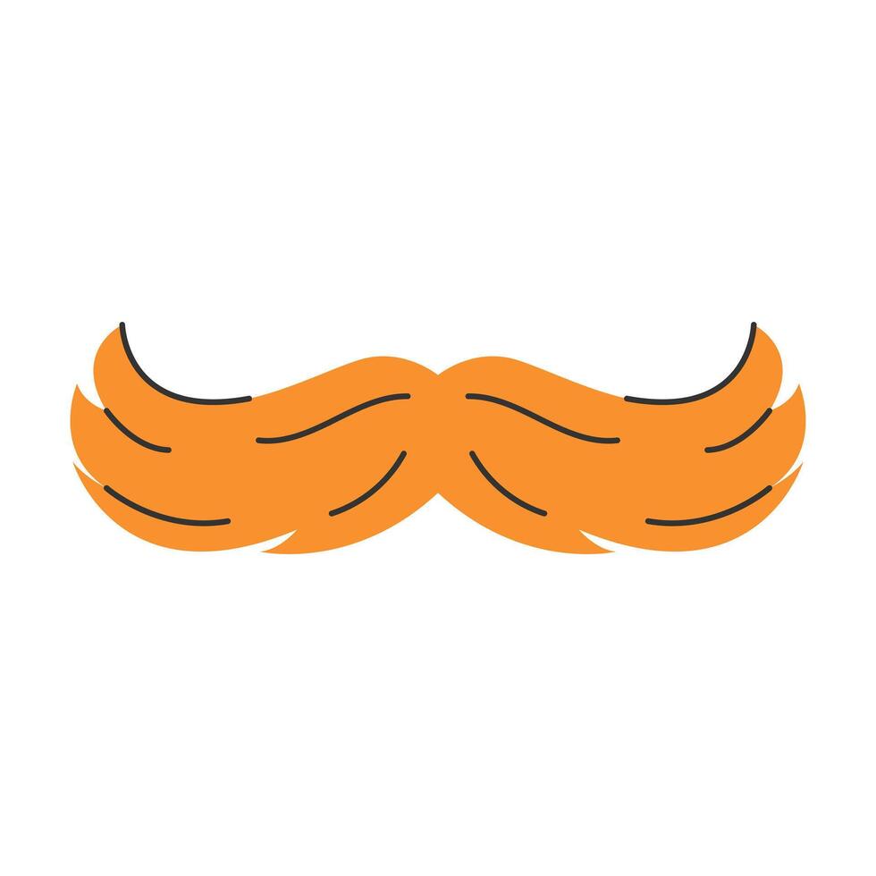 Leprechaun mustache for St. Patrick's Day. illustration. vector