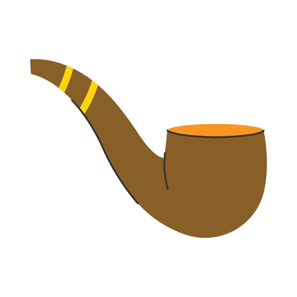 Smoking pipe icon. illustration. vector