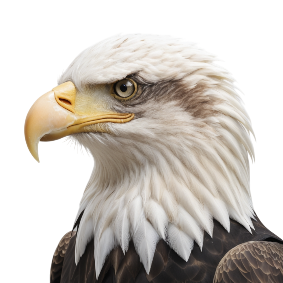 An eagle is shown in front of a black background png