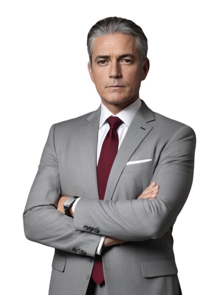 A man in a suit and tie png
