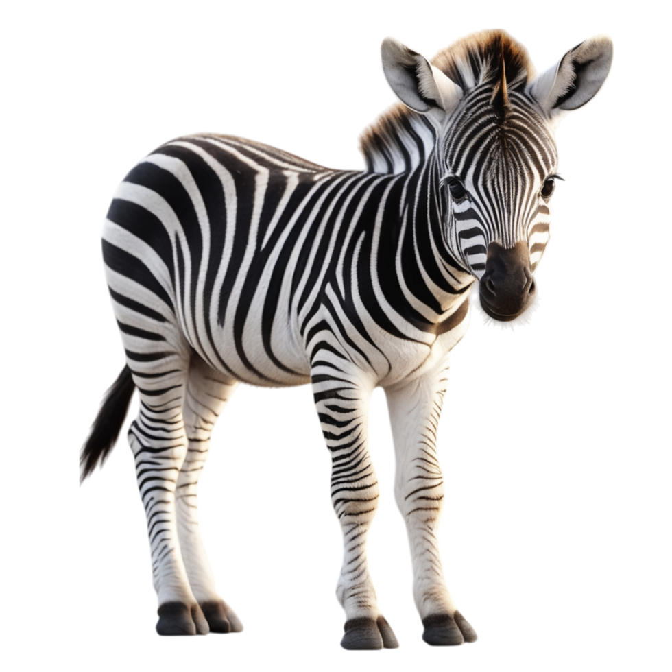 A zebra is standing in front of a black background png