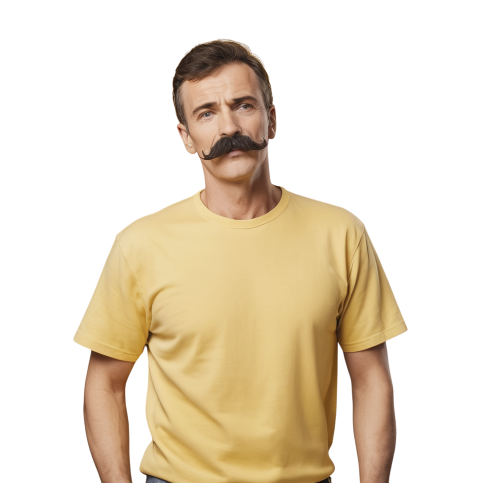 A man with a mustache and mustache png
