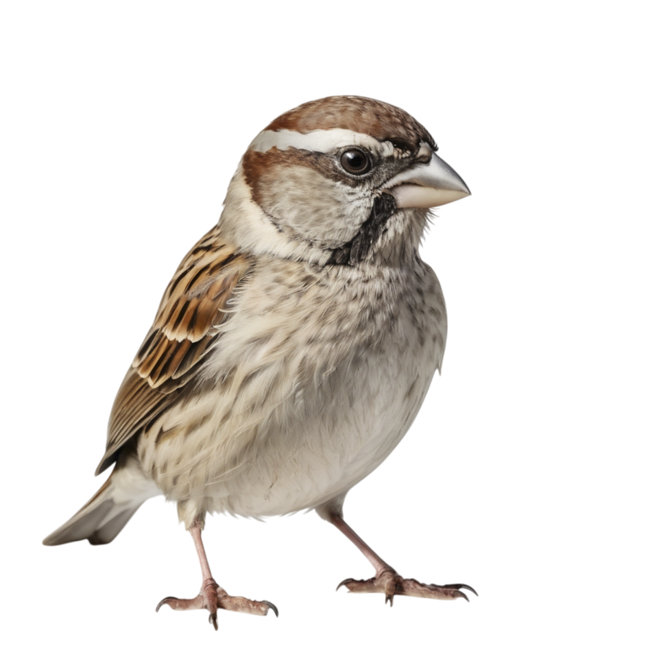 A small bird is standing on a black background png