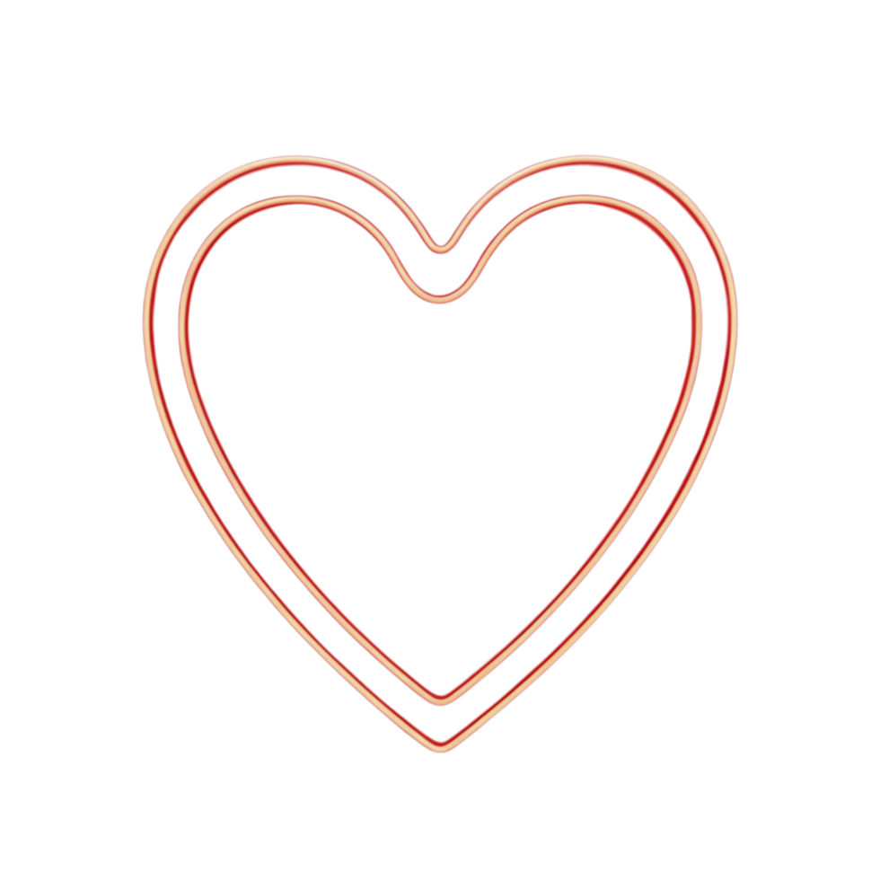 Neon heart shape on black background png