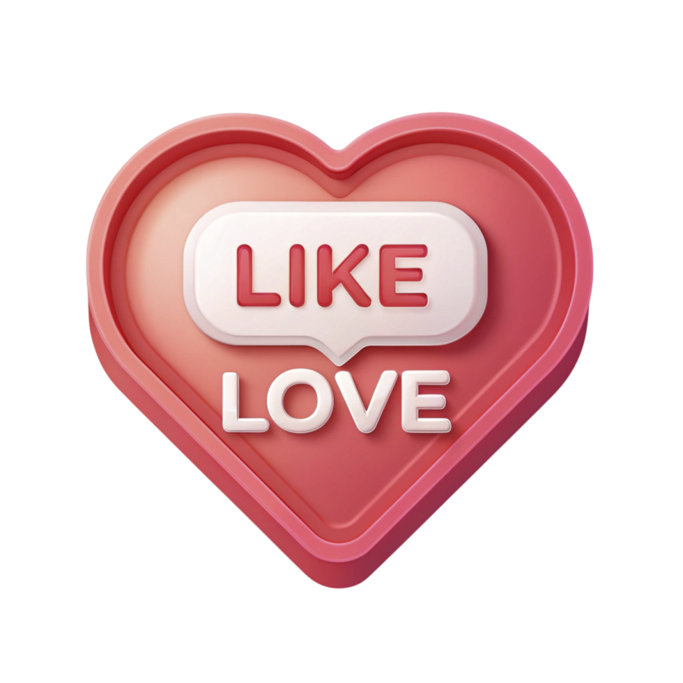 Like love heart icon png