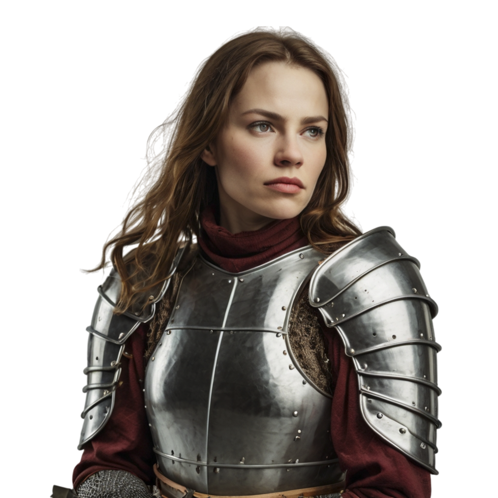 A woman in armor with her arms crossed png