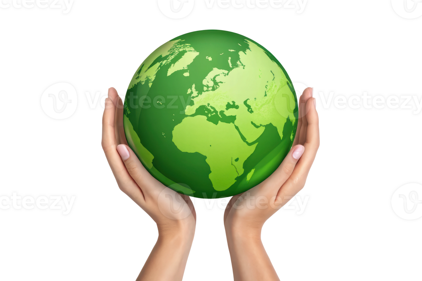 Protecting the planet with hands of care png