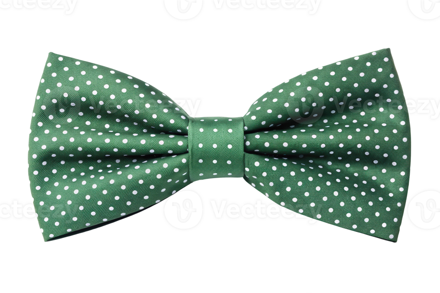 Green polka dot bow tie on display for sale png
