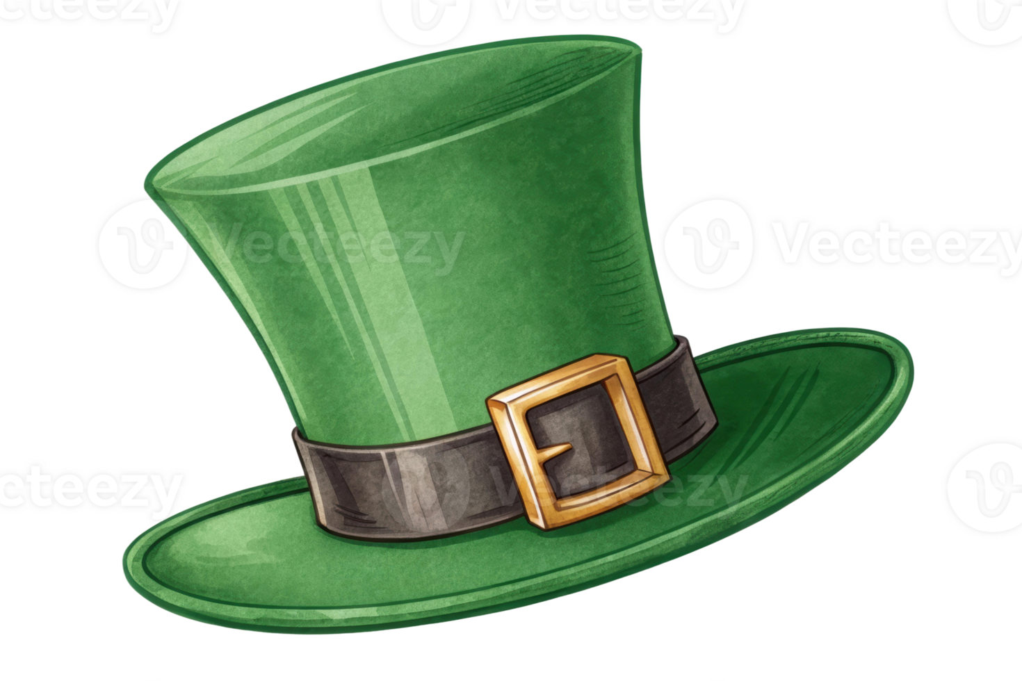 Green top hat for festive celebrations and parades png