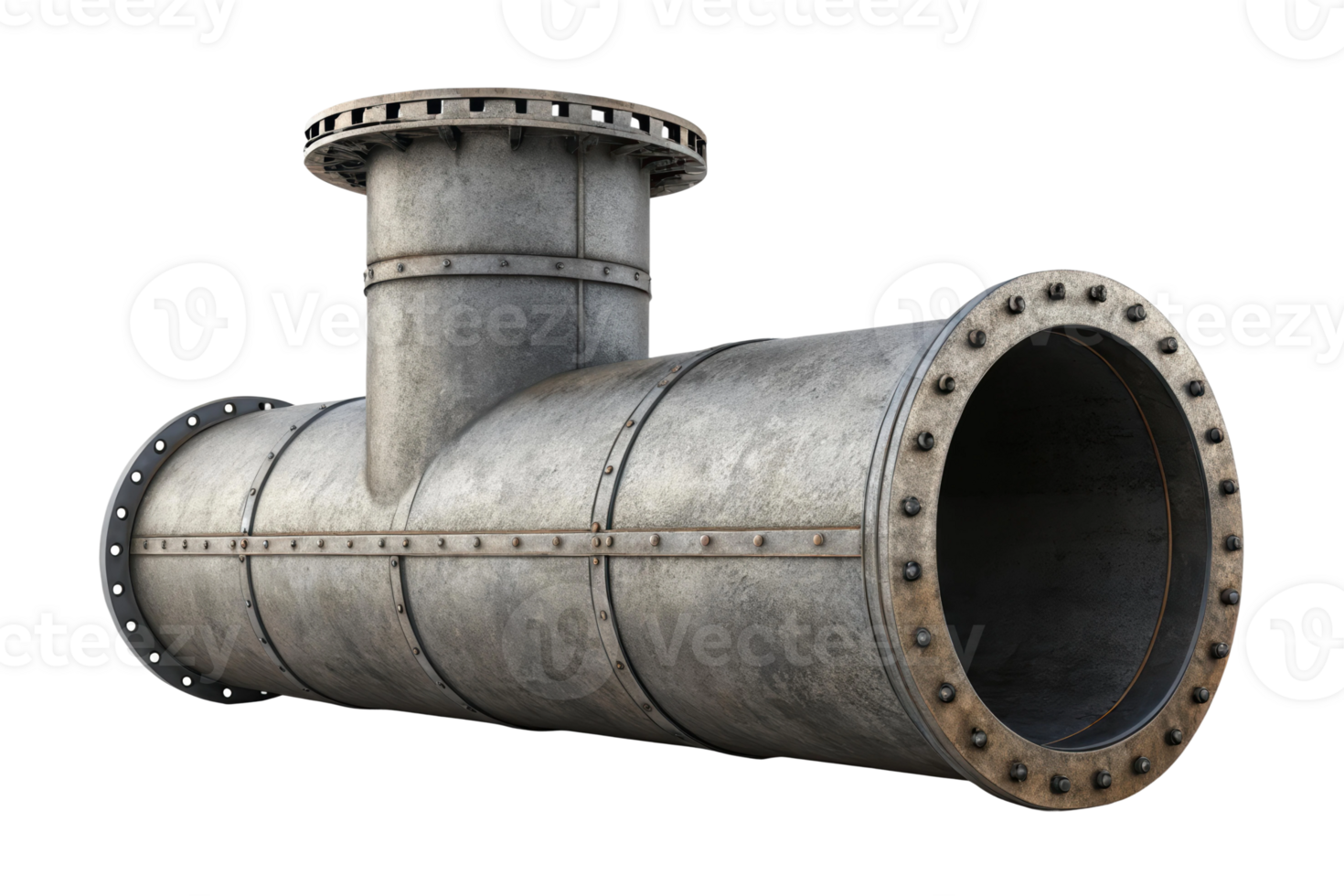 Large metal pipe system for industrial use png