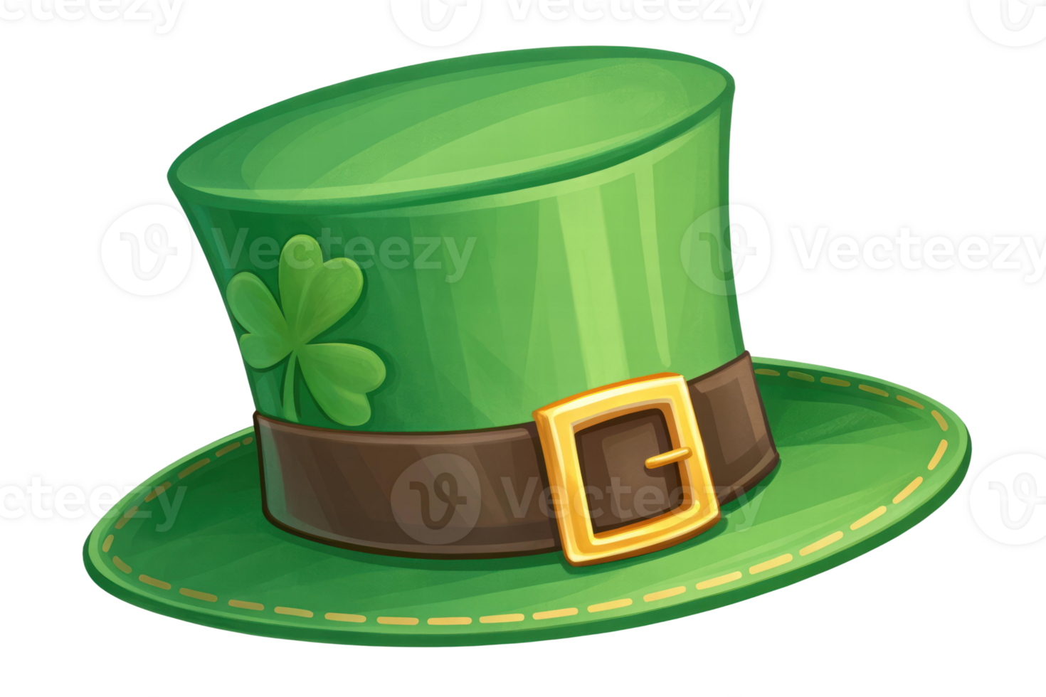 Shamrock green hat for celebrations png