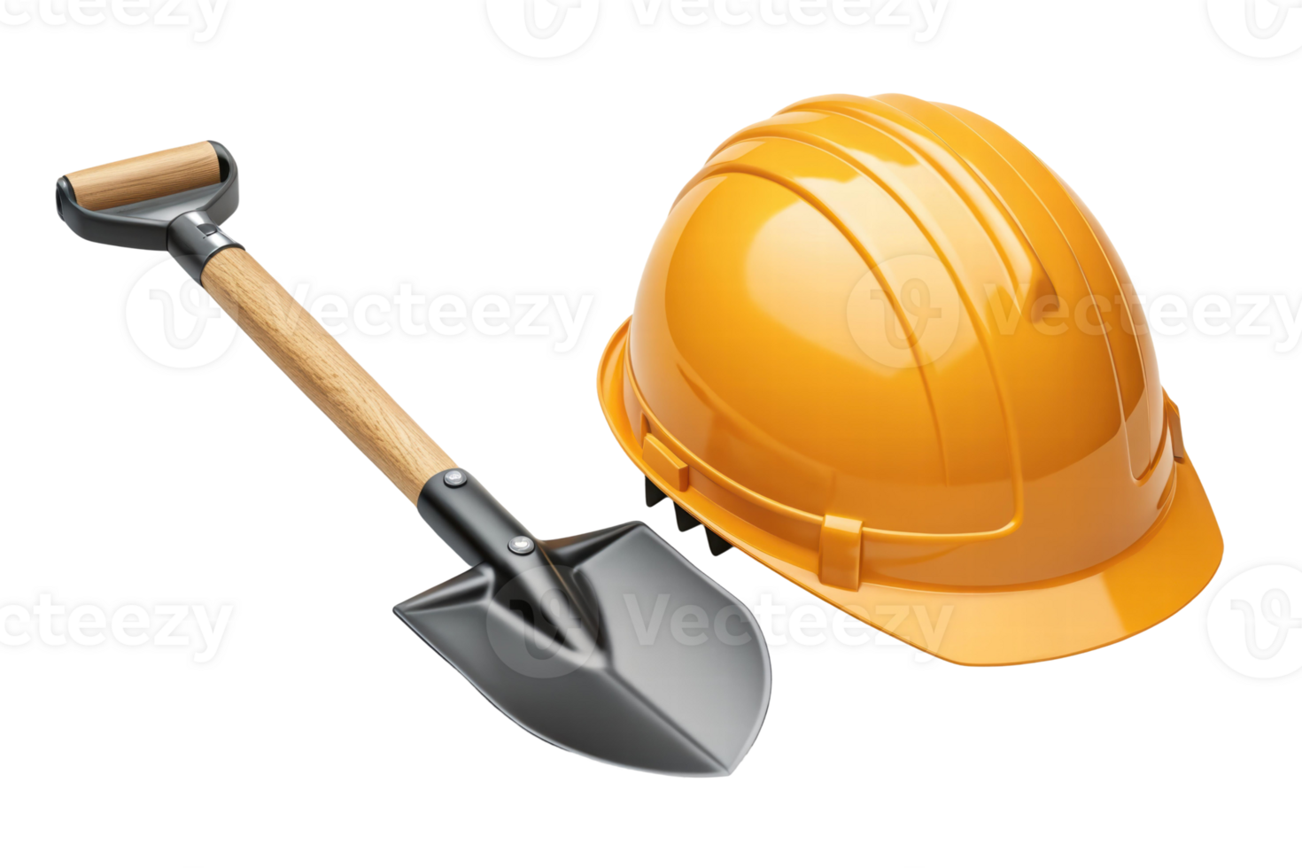 Safety equipment for construction workers in use png