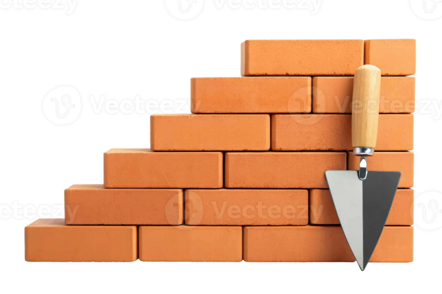 Brick project with trowel setup png