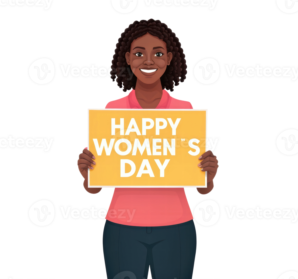 Celebrating Women's Day with joy and pride png