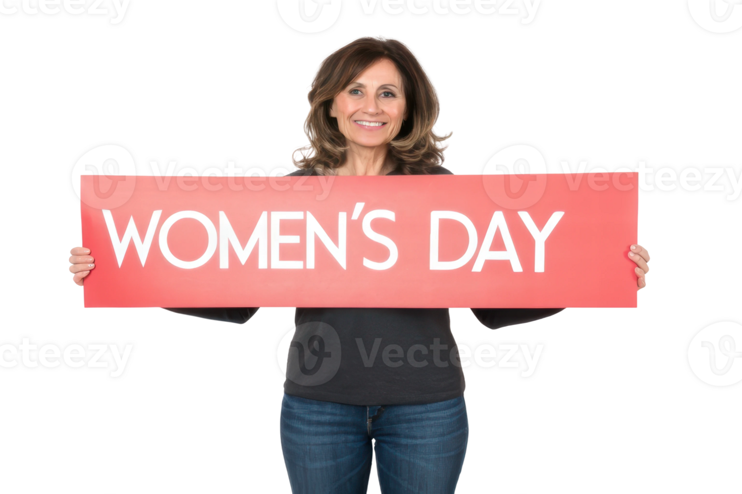 Empowering celebration of Women's Day with a smile png