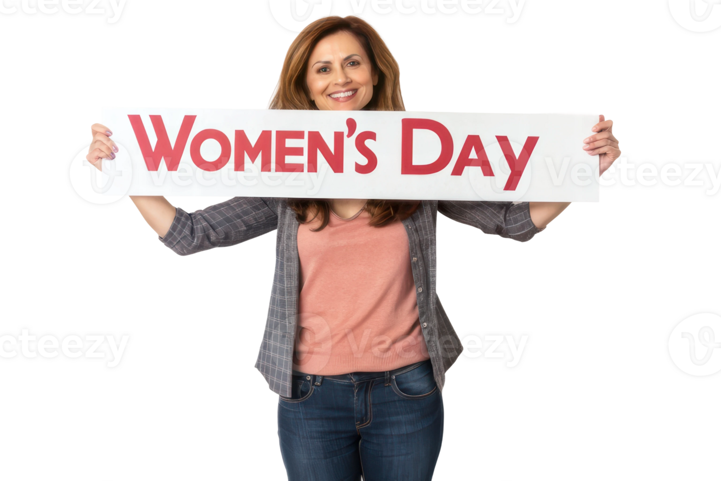 Celebrating women's day with a joyful spirit png