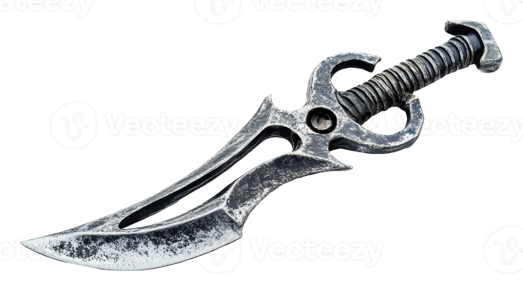 Decorative sword with intricate design details png