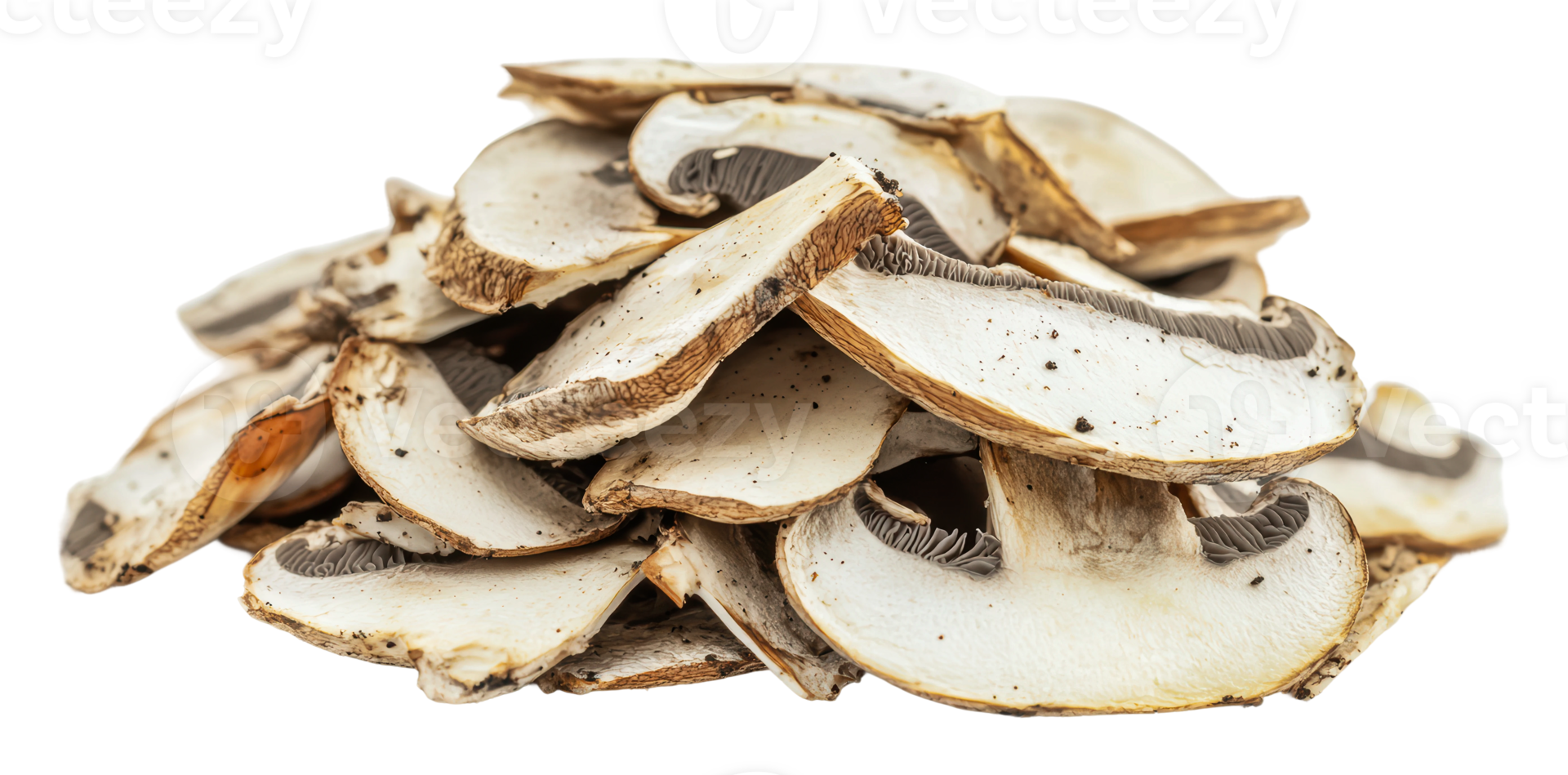 Dried mushroom slices for cooking png