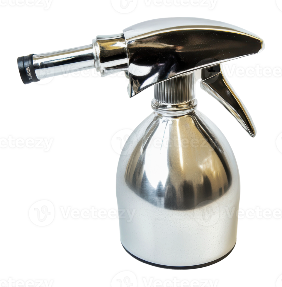 Stainless steel spray bottle for culinary use png