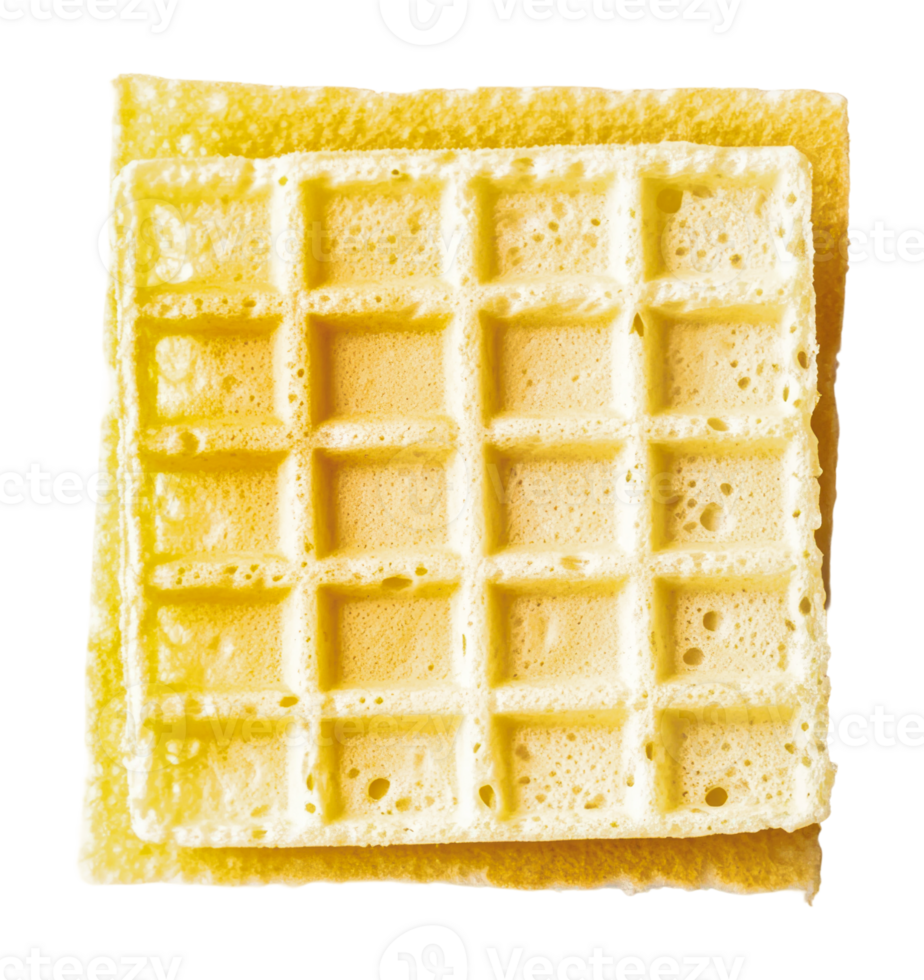 Freshly made waffles on white background png