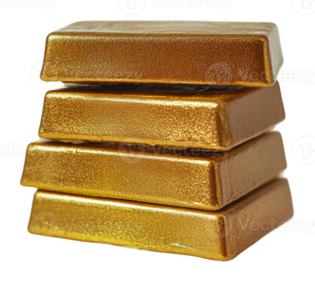 Gold bars stacked on top of each other png