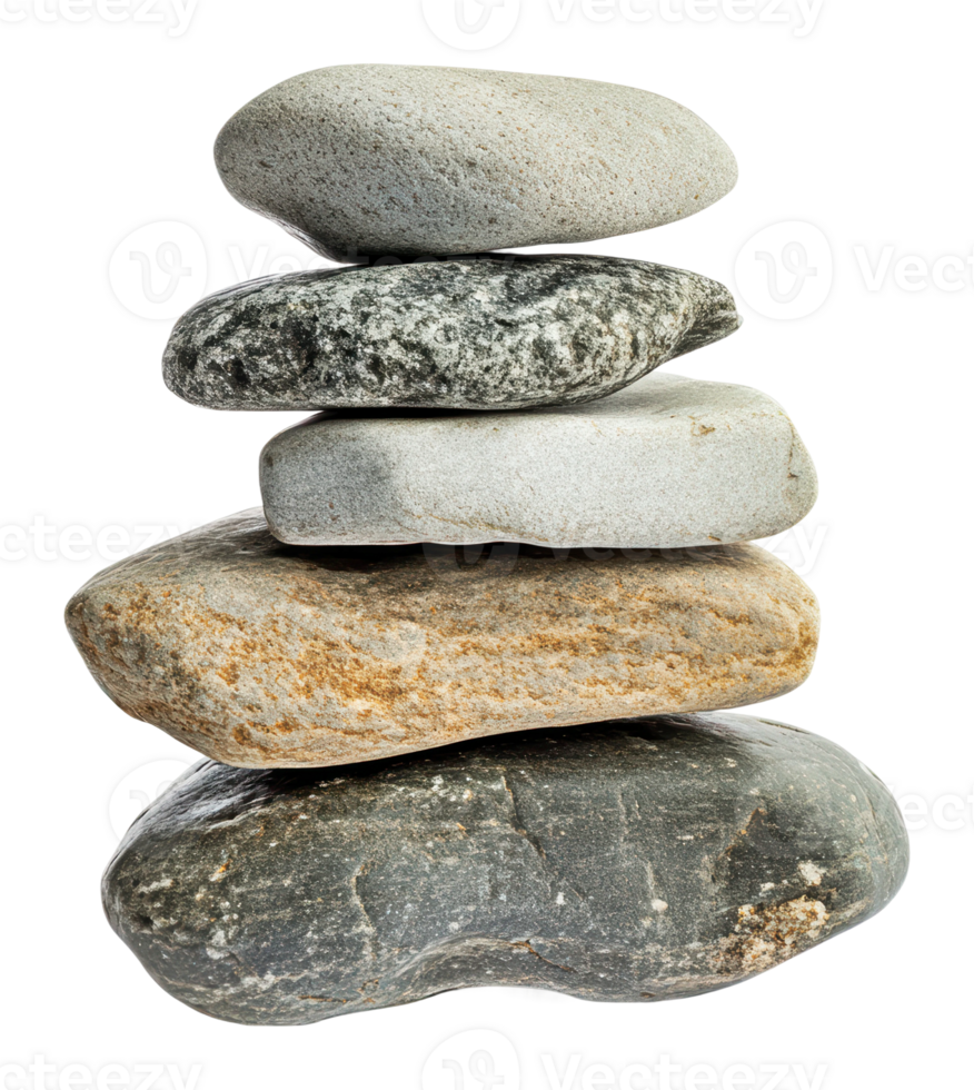 Carefully stacked balanced stones png