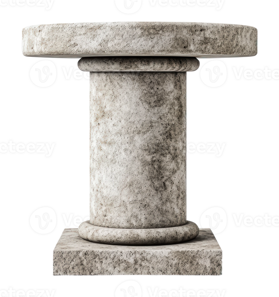 Outdoor decorative stone table png