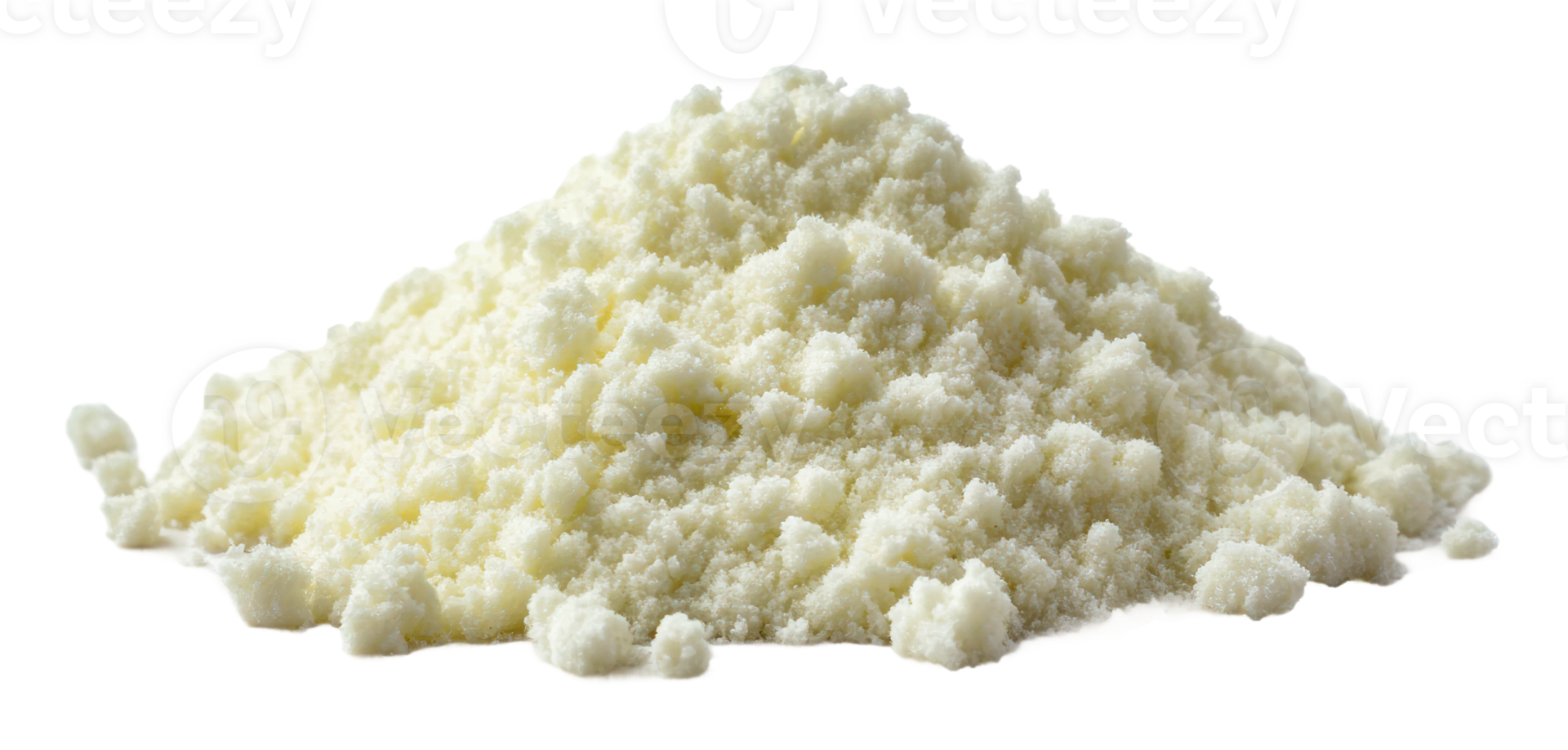 Piled white granular material on a plain surface png
