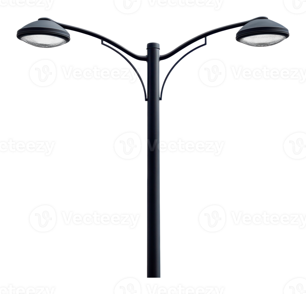 Modern street lights boost urban appeal png