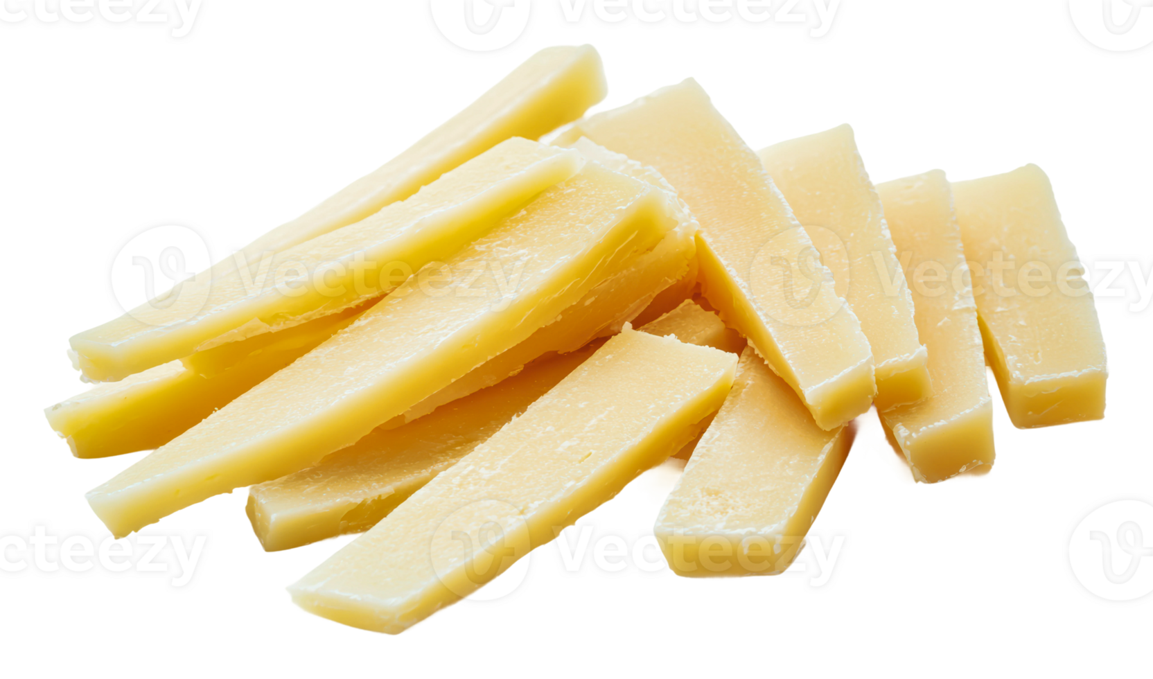 Slices of cheese ready for serving at a gathering png
