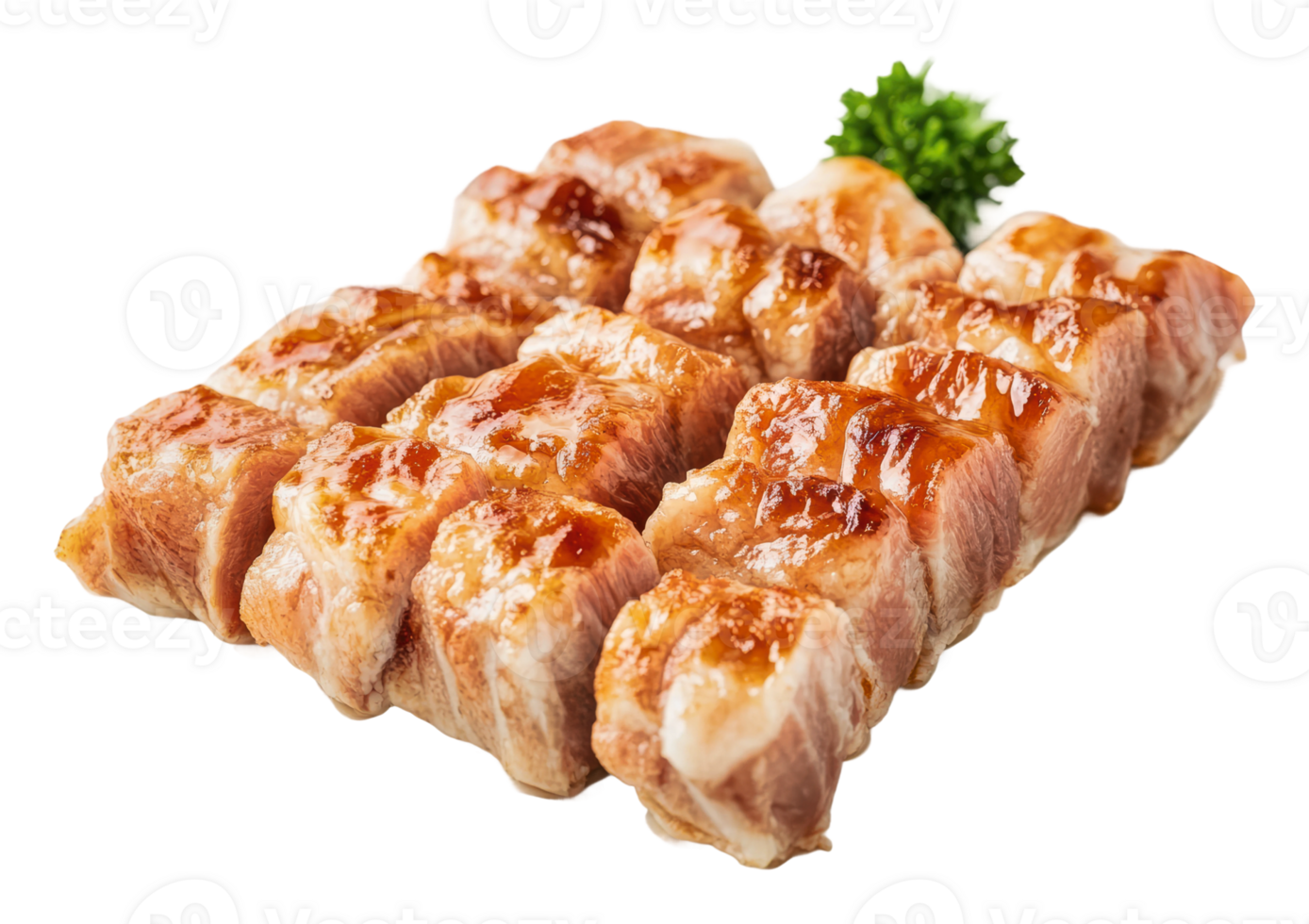 Delicious grilled skewers prepared for a feast png