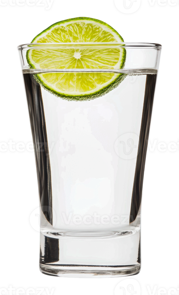 Refreshing cocktail garnished with lime slice png