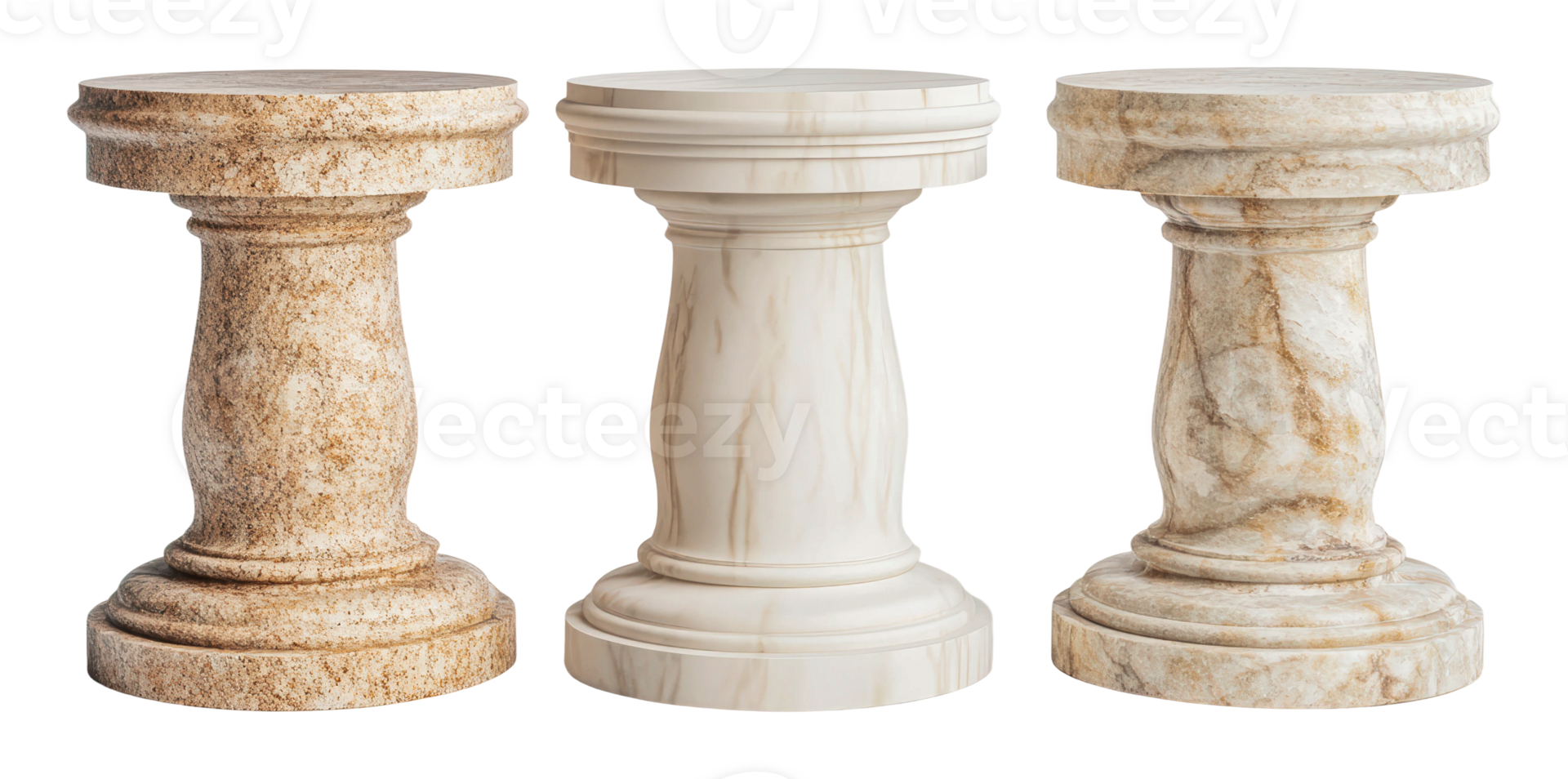 Elegant marble side tables in various finishes png