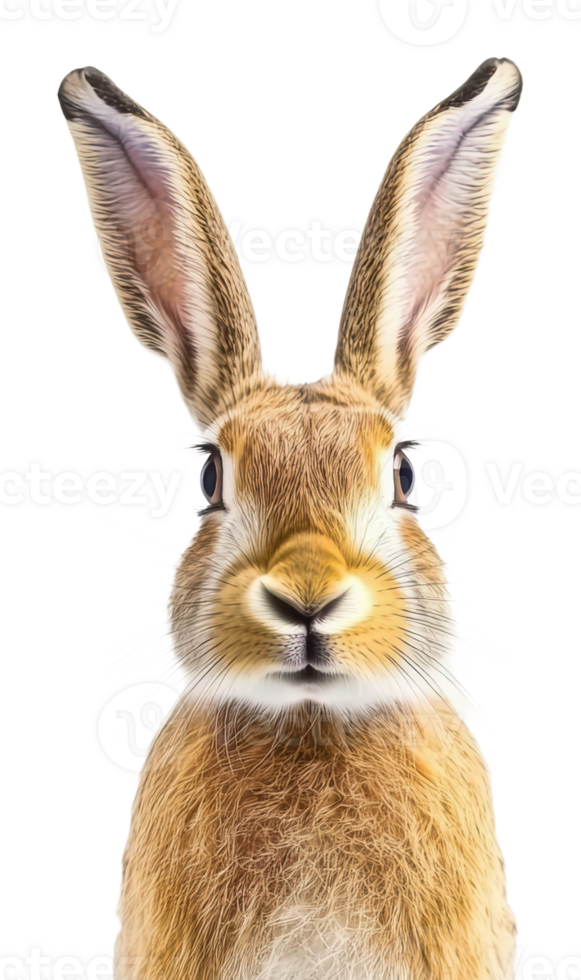 Close-up of a rabbit with striking features png