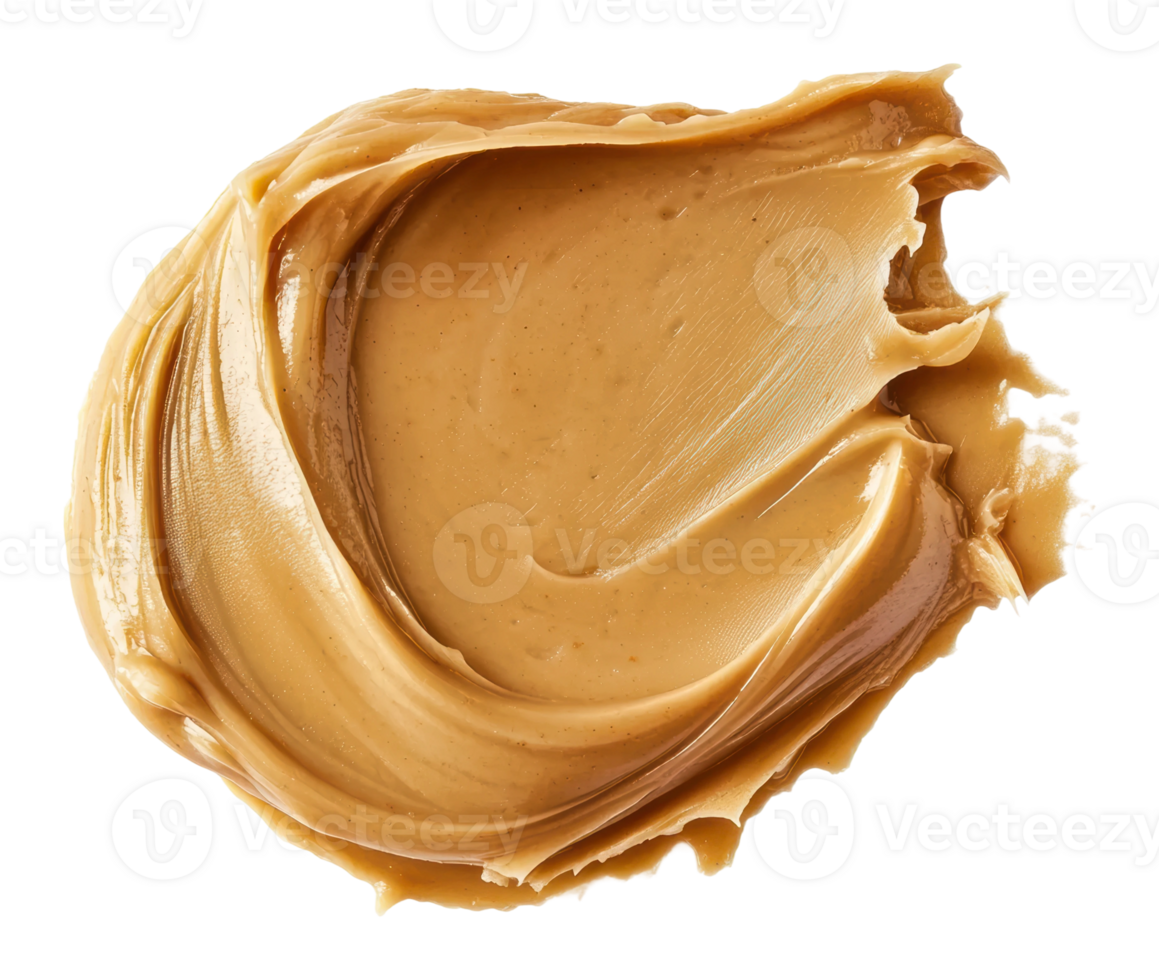 Peanut butter spread on a clean white surface png