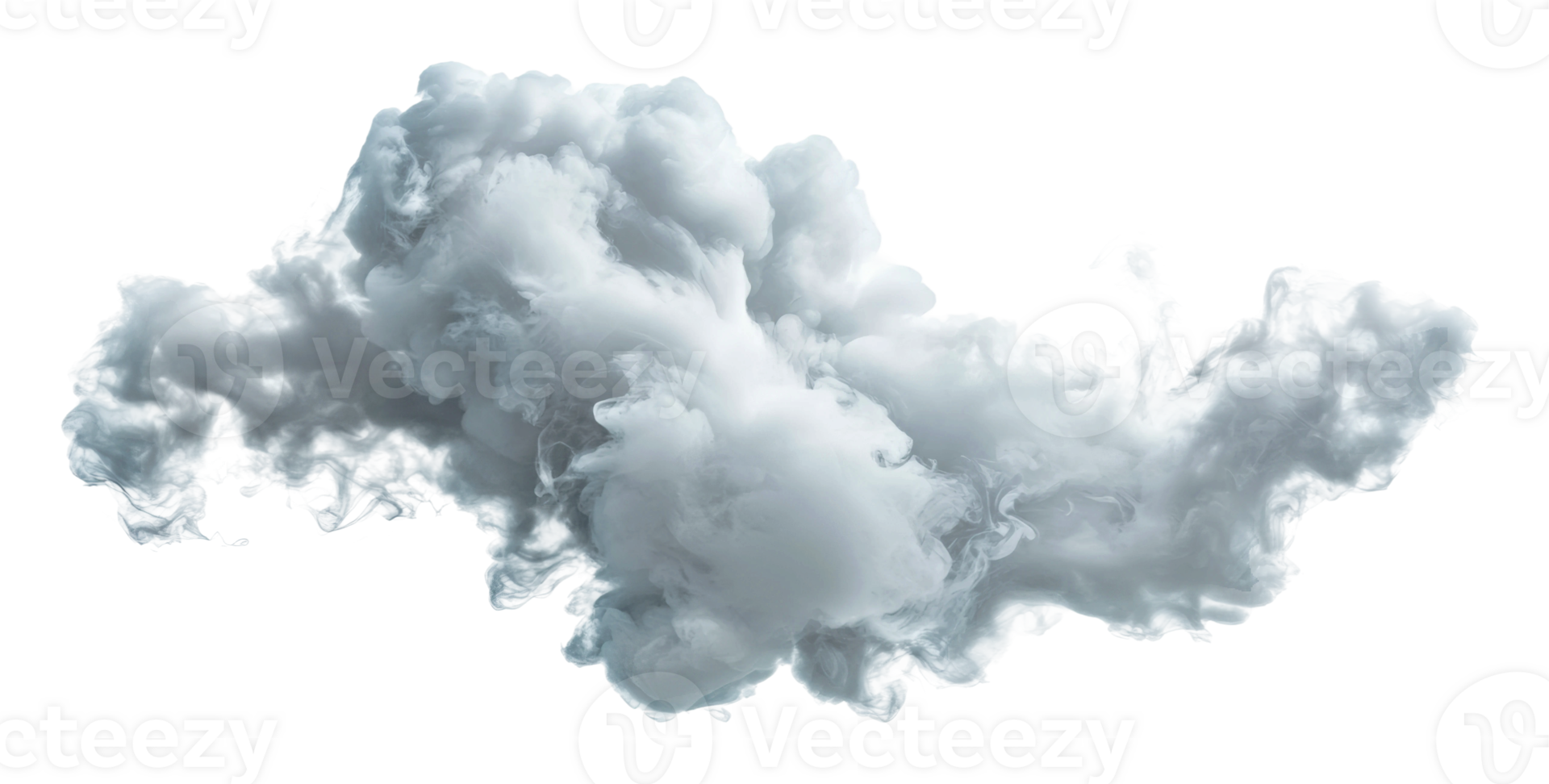 Fluffy clouds on a clear sky png